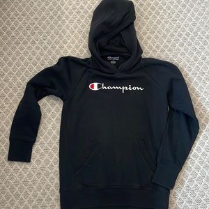 Champion boys youth Large Blk hoodie.